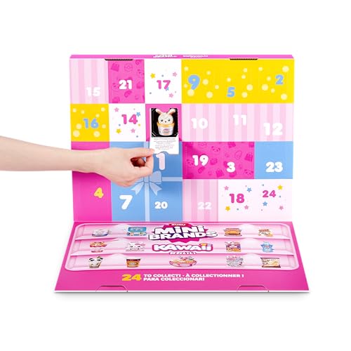 Image of Mini Brands Kawaii Advent Calendar by ZURU, Collectible Seaonal Toys for Girls