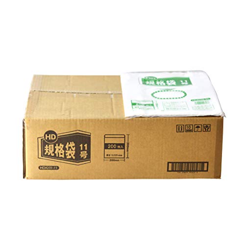 伊藤忠リーテイルリンク 紐無しHD規格袋 0.009mm 11号 200枚入x50パック