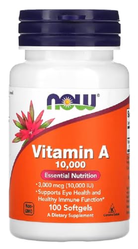 Now Foods Vitamina A 10,000 UI - 100 Softgels