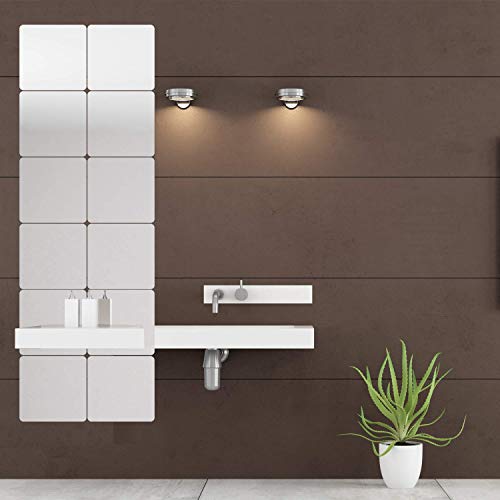 Kimdaro Removable Acrylic Mirror Setting Wall Sticker Decal Diy Modern Decoration For Home Living Room Bedroom Decor (15 Pcs 20Cmx20Cm). #TOP4