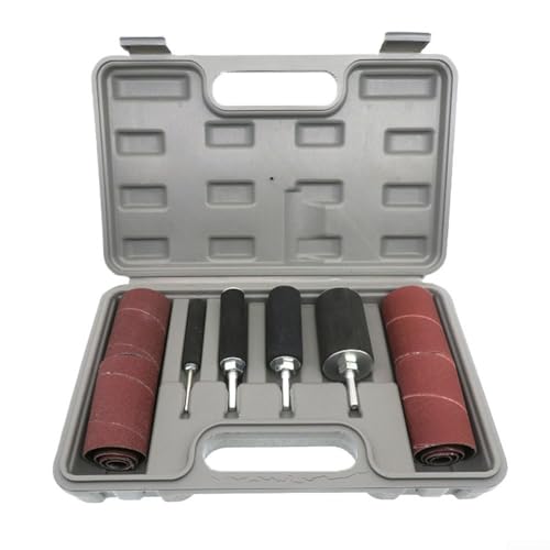Kit de lijado de tambor para aplicaciones de herramientas giratorias incluye 20 mangas de lijado de grano 80 y grano 120 para alisar y dar forma a la superficie