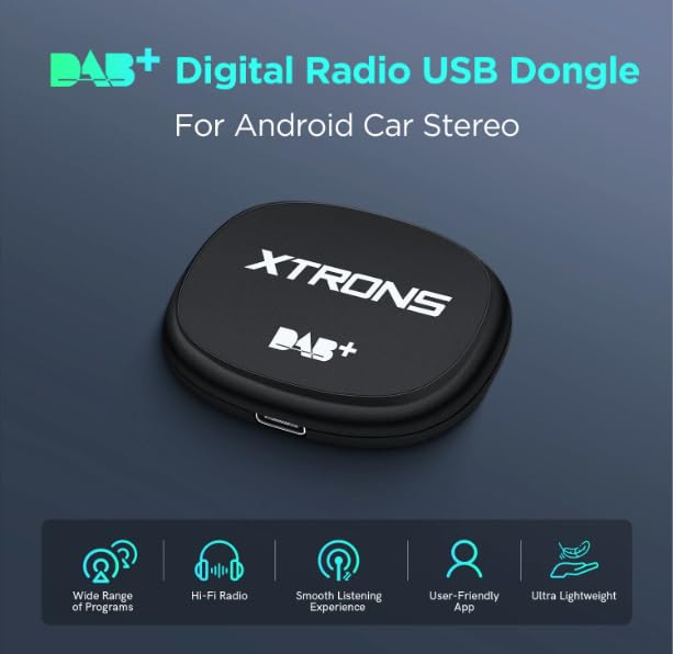 XTRONS Odbiornik USB DAB/DAB+ do radia samochodowego z systemem Android
