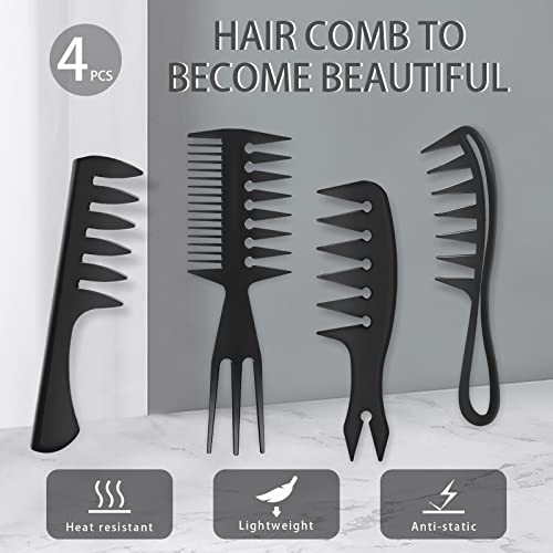 Set de 4 Peines para Estilizar Cabello Hombre miniatura 3
