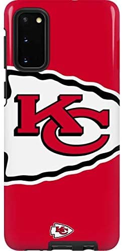 Skinit Pro Phone Case Compatible with Galaxy S20 - Officially Licensed NFL Kansas City Chiefs Large Logo Design
