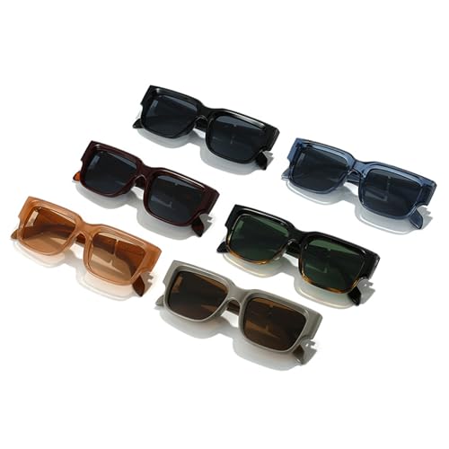 bullabulling Fashion Punk Square Sunglasses For Women Trendy Luxury Black Shades UV400 Retro Men4