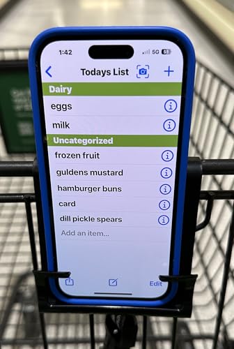 Cart Phone Caddy New & Improved securely Holds Your Phone on Shopping carts—Now with Better Swipe...