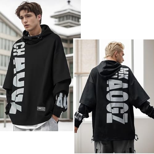 Men's Hoodie, Basic Japanese Harajuku Street Style Sweatshirt Fall and Winter4