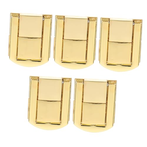 Holibanna Elegant Retro Suitcase Lock Hasp 5pcs Zinc Alloy Latch Hardware Box Latch for Jewelry Box Secure Closure