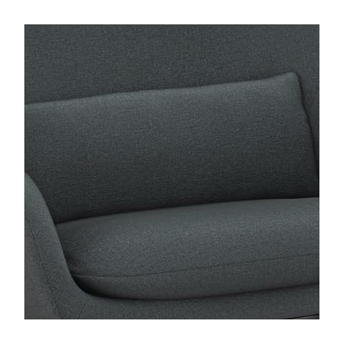 Sillón Moderno Gris Acero en Lino miniatura 3