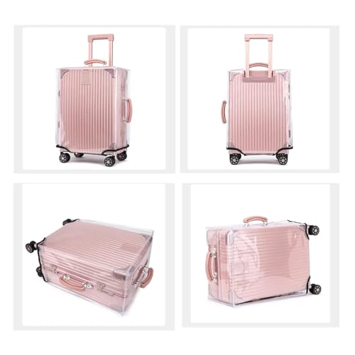 Waterproof Rolling Luggage Cover Full Transparent Luggage Protector Thicken Suitcas PVC Funda Para Maletas De Viaje for Luggage, Travelling(24inch B)4