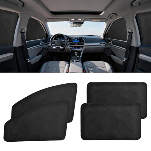 XCBYT Suede Car Window Shades (4-Pack)