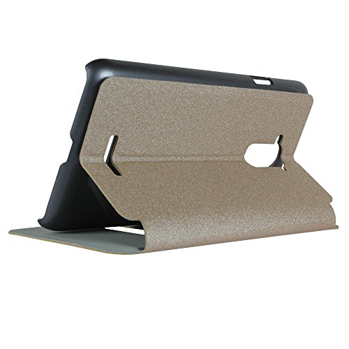 Image of Heartly Gold Sand Sparkle Luxury PU Leather Window Flip Stand Back Case Cover for Coolpad Note 3 /Coolpad Note 3 Plus - Hot Gold