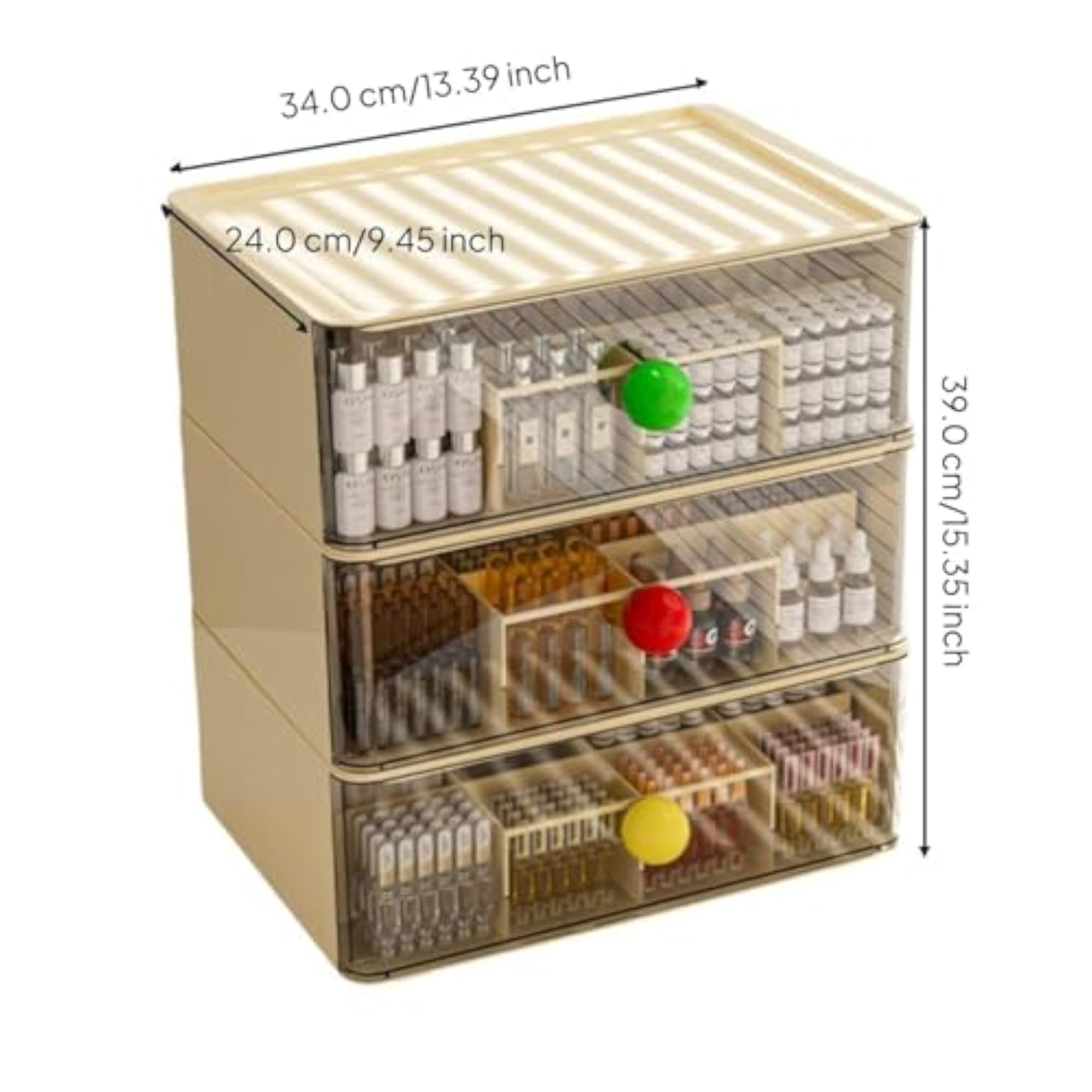 Makeup Organizer, Large Capacity Clear Storage, Desktop Holder