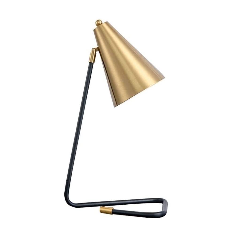 AZHKJKZH Table Lamp Nordic Table Lamp, Designer Desk, Reading Lights, Study, Work, Office, Bedside Nightstand Gold For Home