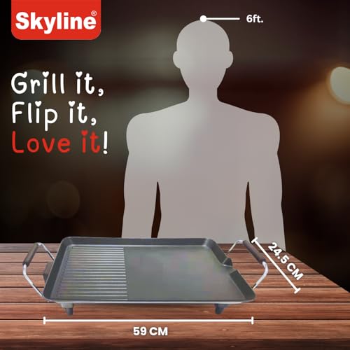 Skyline Electric Dosa & Grill Maker 2 in 1 | Black - Image 3
