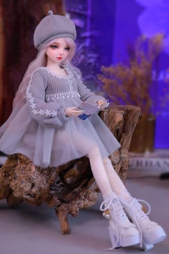 Muñeca BJD pintada a mano 56 cm con articulaciones movibles miniatura 6