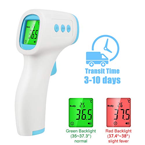 Forehead Thermometer, Infrared Ear Thermometer for Baby Adults, Non-Contact Digital Forehead Temporal Thermometer