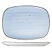 ITI RT-14-IC Rotana Hand-Crafted Dinnerware Platter, Rectangular, 9.5" Width, 14" Length, Stoneware, Iceberg (Pack of 6)