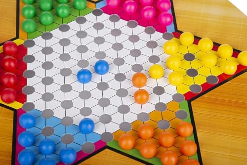 Juego de Mesa Damas Chinas Clásico para 6 Jugadores miniatura 5