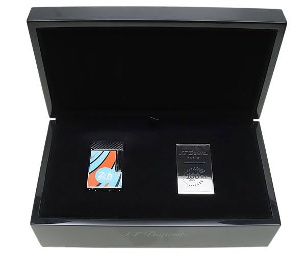 ST Dupont Le Mans 24 Hour Race Limited Edition Ligne 2 Lighter Palladium and Orange C16089