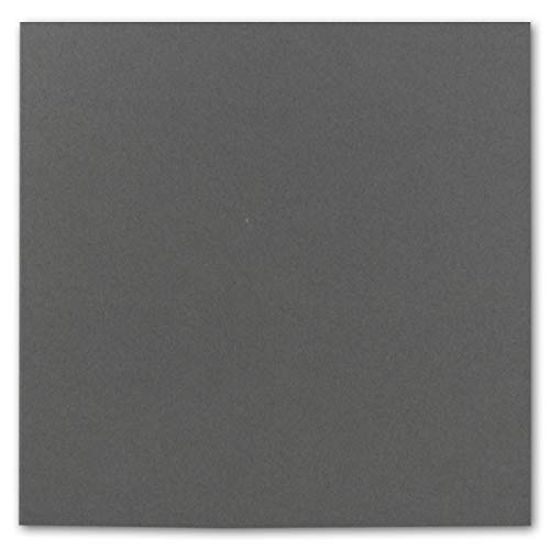 FarbenFroh by GUSTAV NEUSER 50 single cards square 15 x 15 cm in anthracite (grey) 240 g/m² blank craft cards, postcards - Image 3
