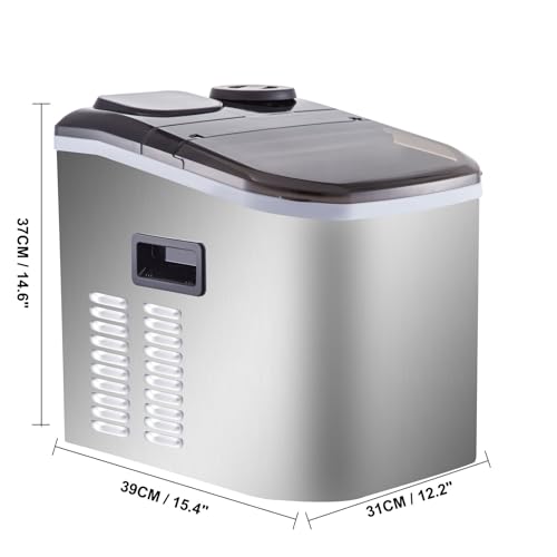 Máquina de hielo portátil compacto 40 lbs/24 h miniatura 3