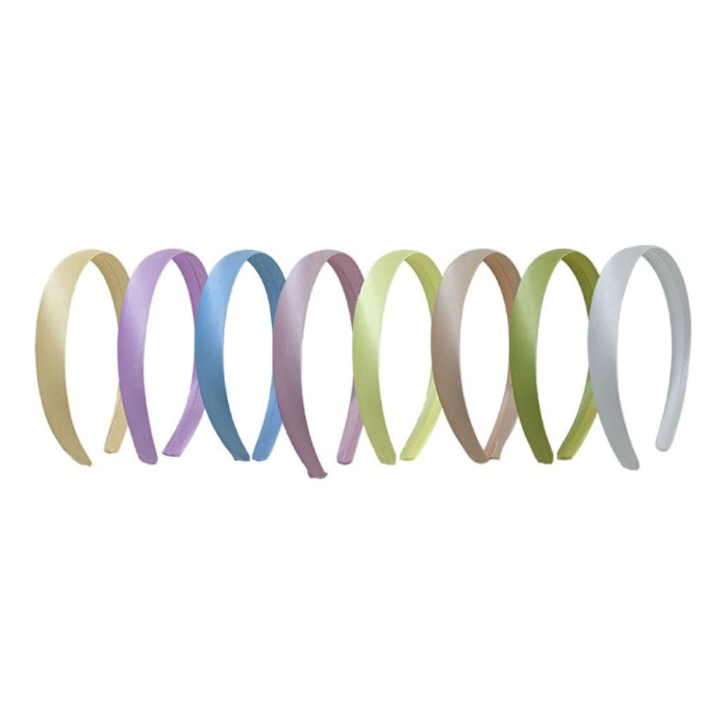 33 diademas de satén para mujer, 2 cm de ancho, diadema para el pelo, tocado para mujer y niña, accesorios para el cabello para fiestas, escenarios, vacaciones, yoga, lavado de cara, color aleatorio