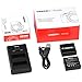 Grepro DMW-BLG10 Dual USB LCD Battery Charger with 2 Pack Battery for Panasonic DMW-BLE9,DMW-BLE9PP, Lumix DMC-GF3, DMC-GF5, DMC-GF6, DMC-GX7, DMC-GX85, DMC-LX100, DMC-ZS60, DMC-ZS100