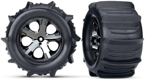 Traxxas 3689 Stampede Paddle Tires and Wheels Pre-Glued and Mounted (Pair) image 2