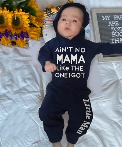 Viworld Baby Infants Boy Letter Print Outfits Long Sleeve Hoodies Romper+Pants Fall Winter Clothes Set Sweatshirt2