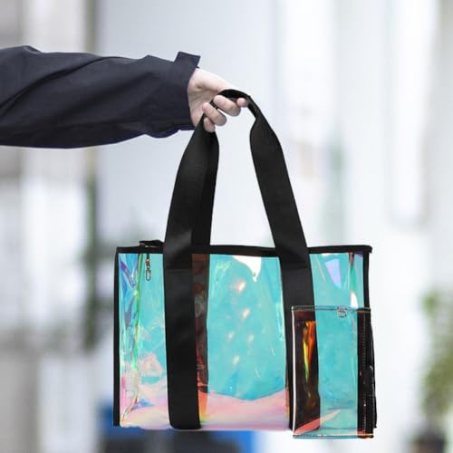 Pvc Beach Handbag Transparent Tote Bag Travel Makeup Bag for Swimming Work Shopping School and Concerts3