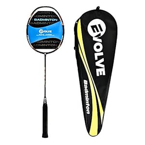 Evolve 8-64 Badminton Racket with High Tension String | 8U Ultra-Light 40T High Modulus Graphite | Professional…