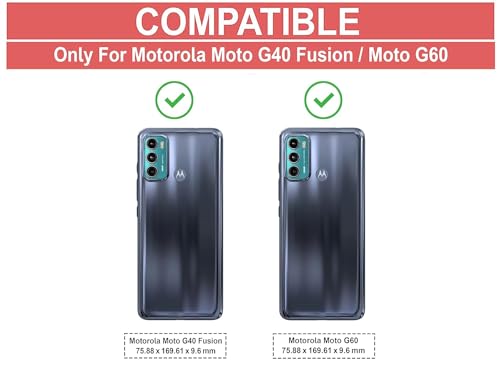 Image of COVERBLACK Soft Rubber Silicone Clear Back Cover for Motorola G60 - Transparent