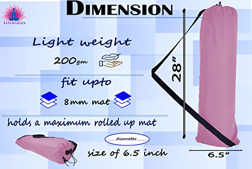 Image of Luxury B.Pink Strechable Dori.lockExercise Mat Cover Bag ONLY with Broad Strap