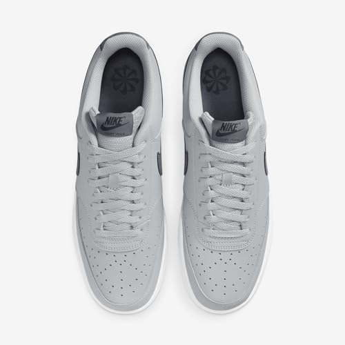 Nike Court Vision Low Next Nature Men's (FQ7669-001, Wolf Grey/Light Carbon-Midnight Navy) Size 7.54