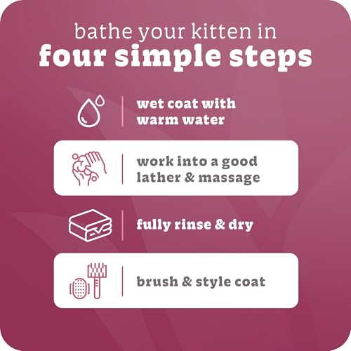 Image of Espree Gentle Fresh Kitten Shampoo & Conditioner, Tearless Formula with Aloe Vera, Sulfate-Free, Paraben-Free, Harsh Chemical and Dye-Free, Safe for Sensitive Skin, 12oz