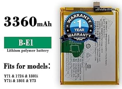 Image of THE BATTERY STORE Original B-E1 Battery for Vivo Y71 /1724 /1801i / Y71i / 1801 /Y73 Battery with 1 Year Warranty**** (PPP192)