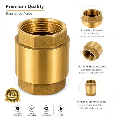 Image of AMAZOR Brass NRV 1 /2 Inch (Non Return Valve 1 /2 Inch)