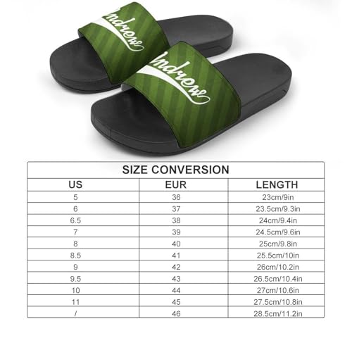 Custom Sports Slides Personalized Slippers - Baseball Sandals Quick Drying Softball Slippers Indoor Outdoor,Gifts for Men Youth Boy (Black,Style 30)2