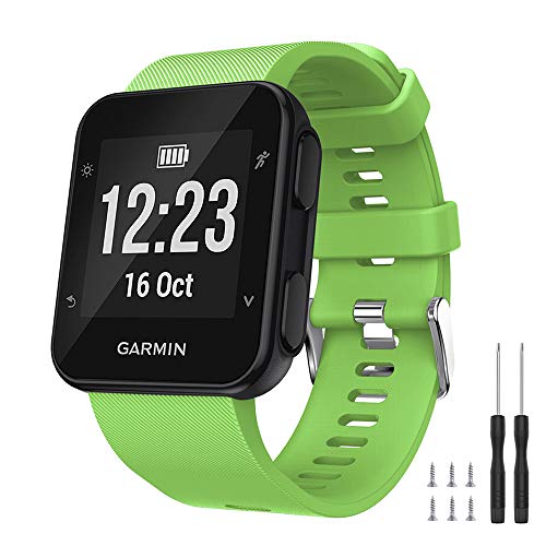 Ansblue Correa para Garmin Forerunner 35 smartwatch, silicona suave repuesto pulsera fitness pulsera accesorio deportivo compatible con Forerunner 35 smartwatch multicolor