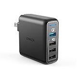 Anker PowerPort Speed 4 (4ポート 43.5W USB急速充電器)【PSE技術基準適合/PowerIQ搭載 / QC3.0対応 / 折たたみ式プラグ搭載】 iPhone, iPad, Galaxy S9, Xperia XZ1,その他Android各種対応