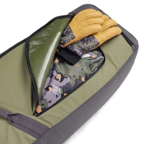 evo Roller Ski Bag - Olive | 175cm Padded Protection (75”x12”x8”) | 600D Recycled PET Ripstop | 4 Heavy-Duty Handles | Durable & Eco-Friendly