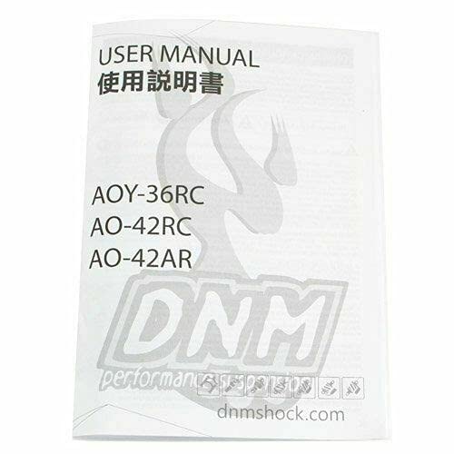 DNM AOY-36RC Mountain Bike Air Rear Shock with Lockout 165x35mm 4-System, Gold, ST1475-T