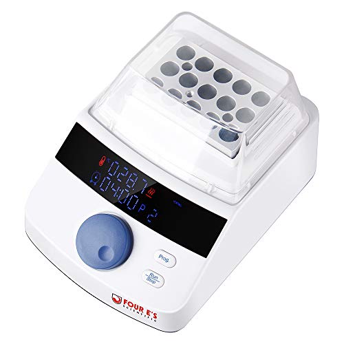 Four E's Scientific Mini Dry Bath Incubator with 15 x 1.5ml Heating Block