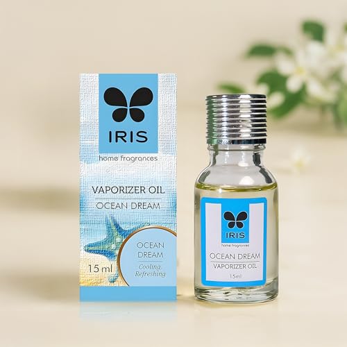 Image of IRIS Ocean Dream Vaporizer Oil 15ml | Aroma Oil for Diffuser & Oil Burner | Toxin-Free Home Fragrance | Aromatherapy Mood Enhancer
