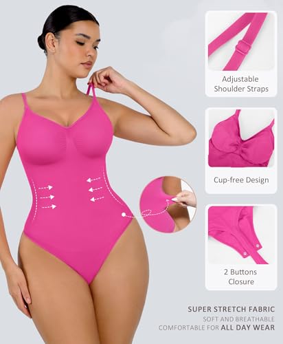 Image of FeelinGirl Shapewear Bodysuit Tummy Control for Women Seamless Body Shaper