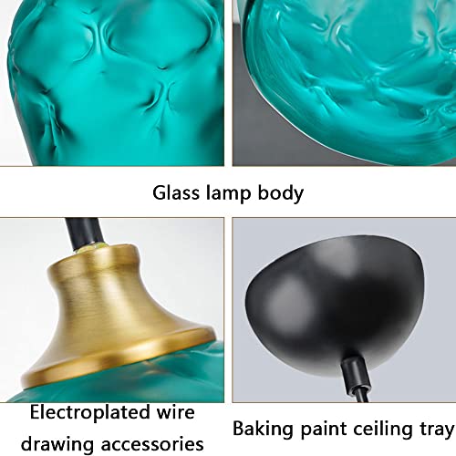 Lampe salle à manger suspendue en verre gain de place