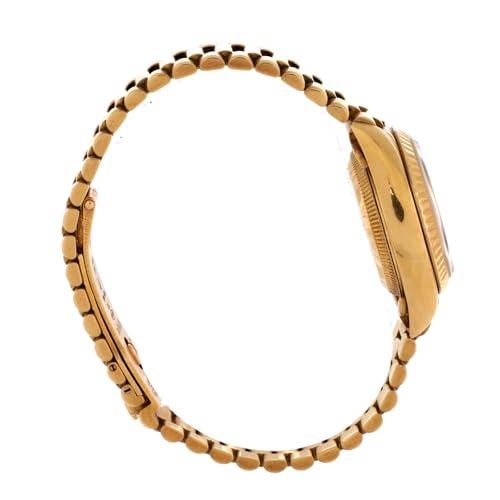 Pre-Loved Oyster Perpetual President Datejust Automatic Watch Yellow Gold with Diamond Markers 26, Yellow Gold4