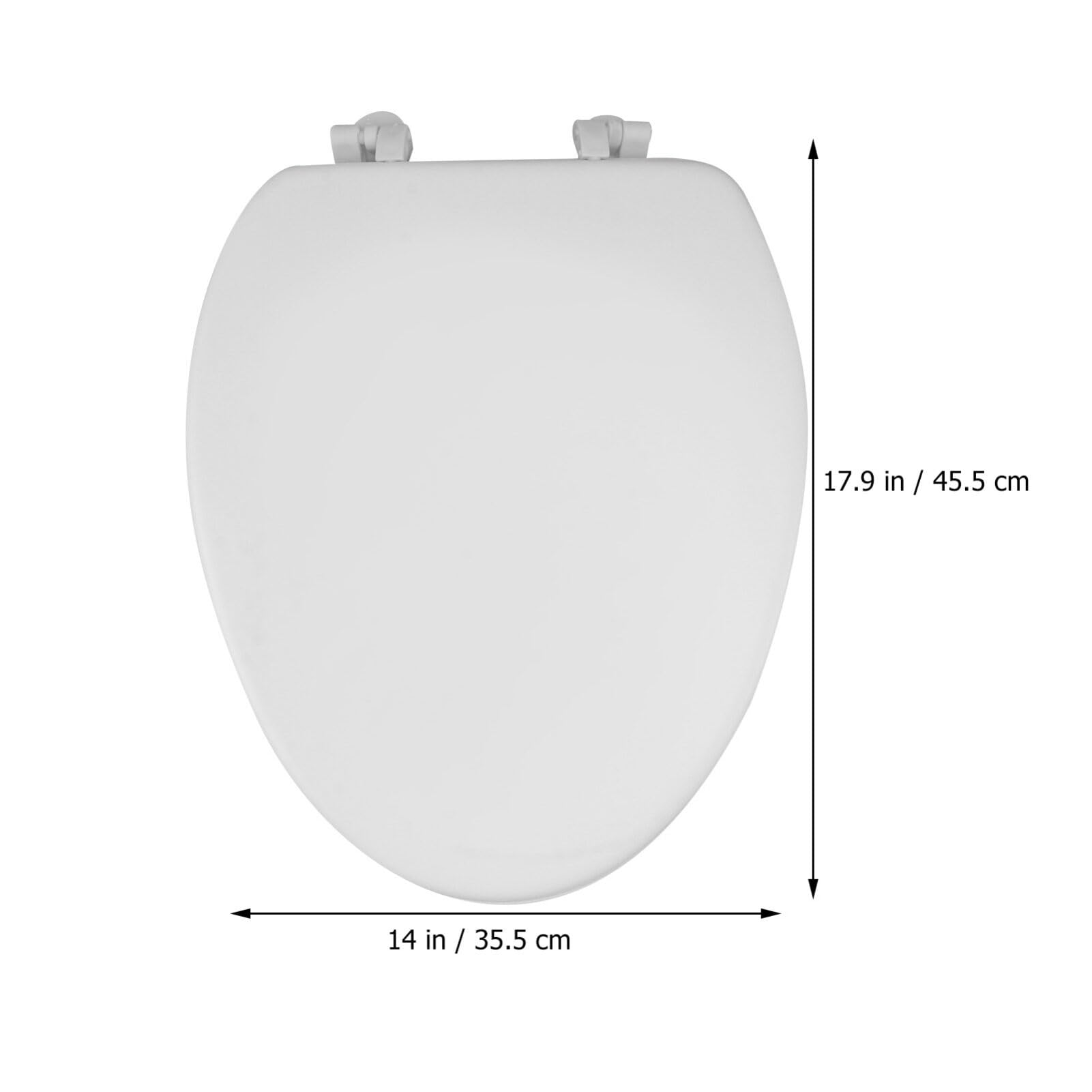 1pc Toilet Lid Toilet Gasket Housewarming Toilet Seat Lid Bathroom Accessory Durable Toilet Cover Home Necessity Household Merchandise Bathroom Product Toilet Seat Accessory