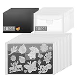 KKJCXY 20pcs Magnetic Sheets for Dies Storage, with Rubber Magnet Sheet, Die Cut Storage Essential Set for Die Cutting and DIY Scrapbooking